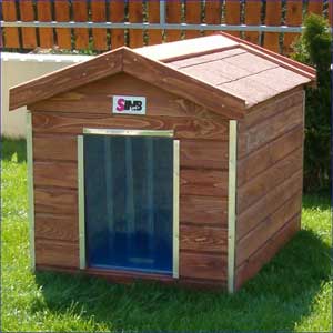 Nyeregtetős kutyaház termo Madera