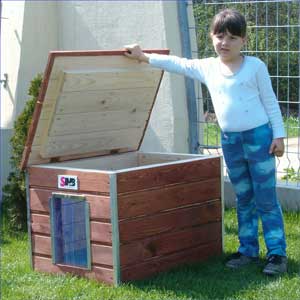 SINB kutyaház nyitható